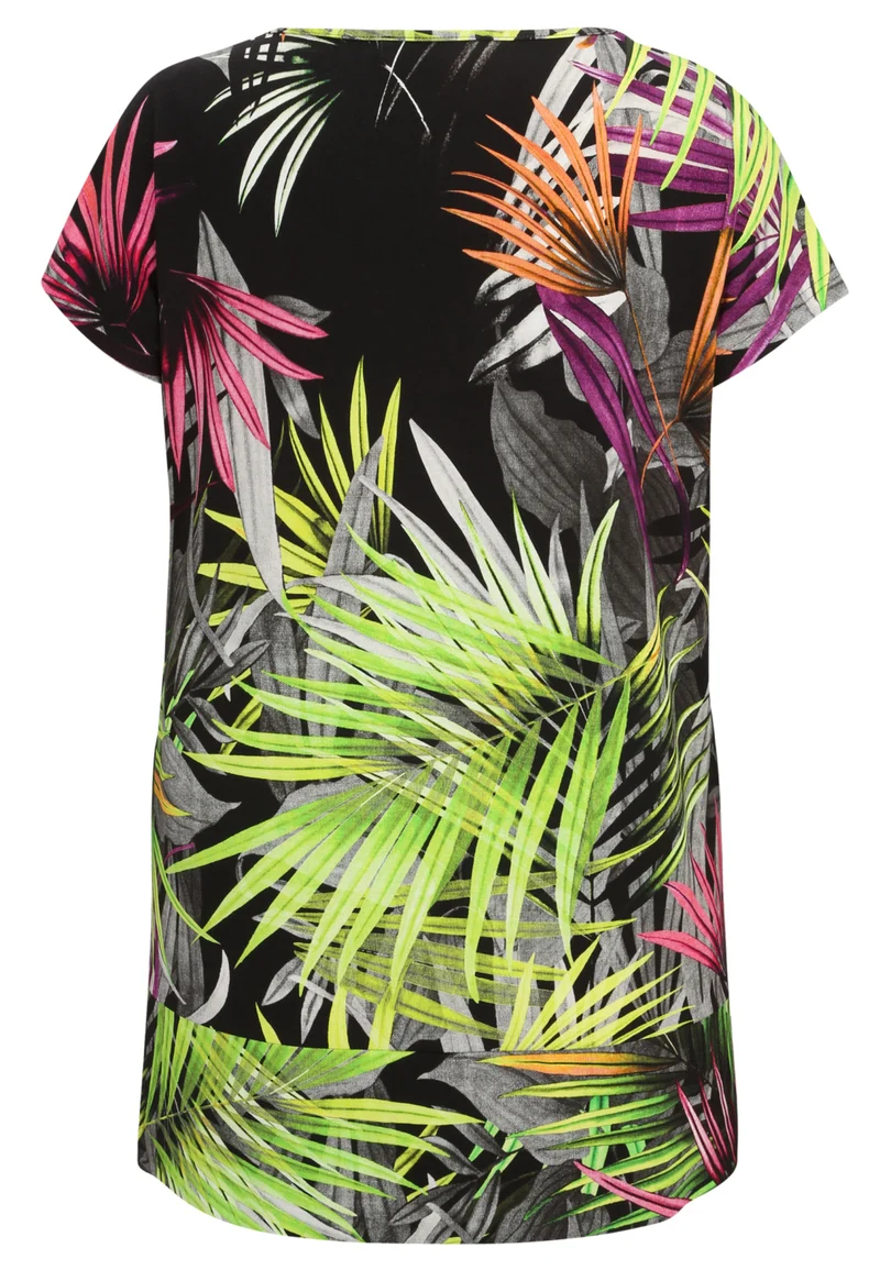 Shirt mit Palmblatt-Muster