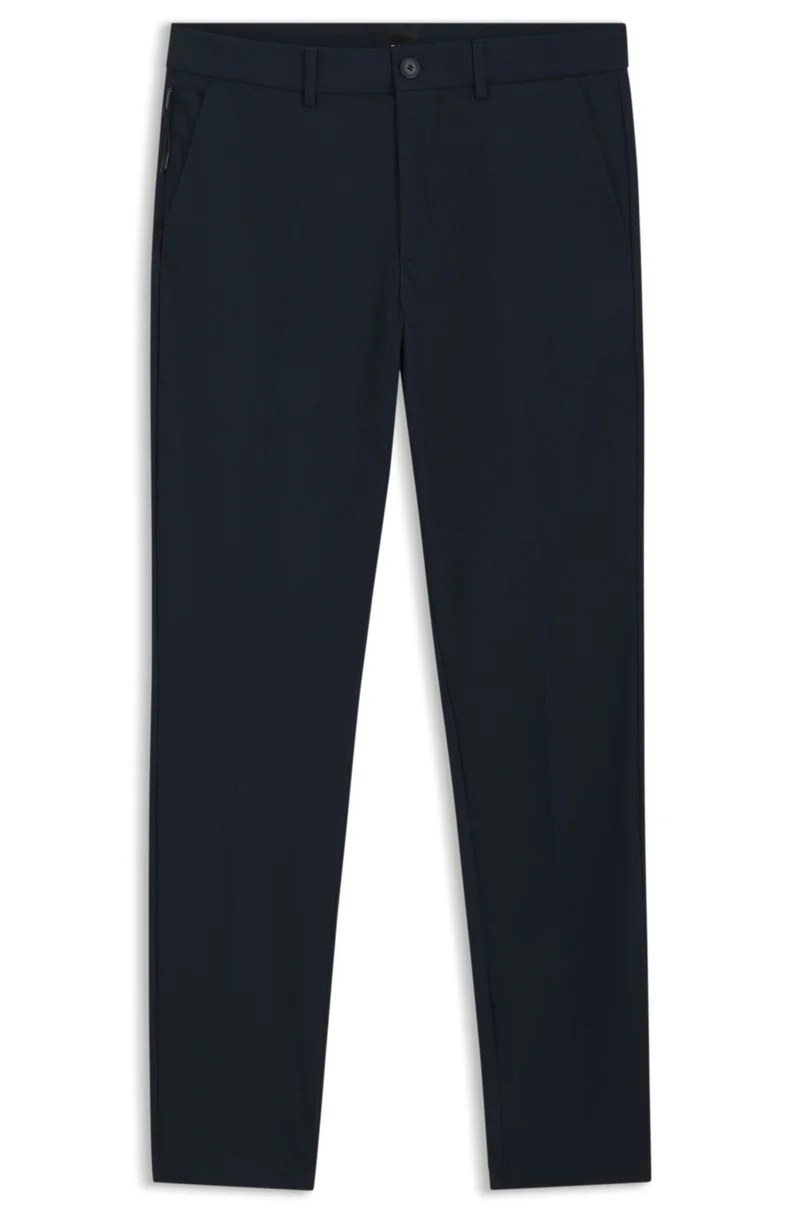 BOSS Black P-Kaiton1-Zip Slim-Fit Hose aus Stretch-Twill