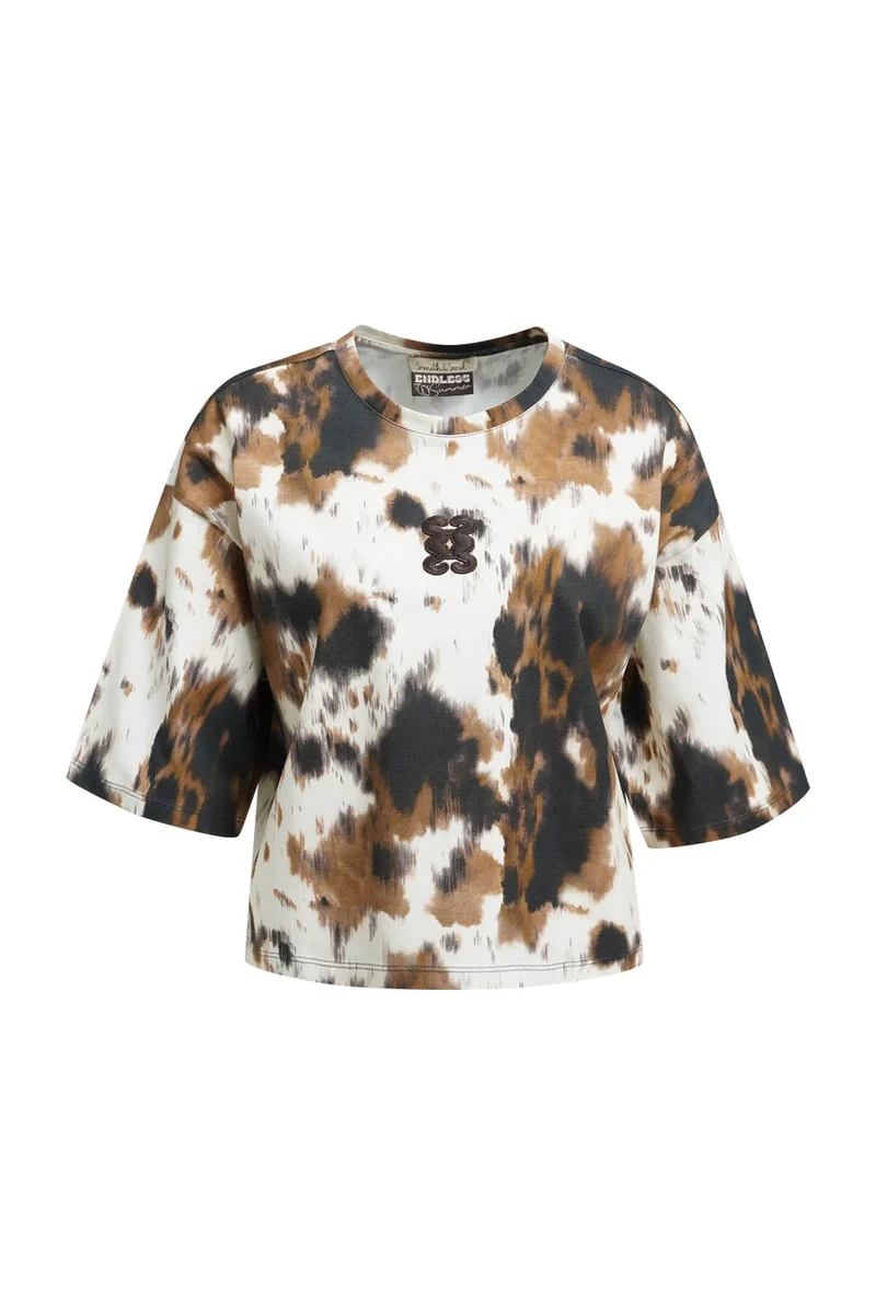Boxy Cropped T-Shirt AOP