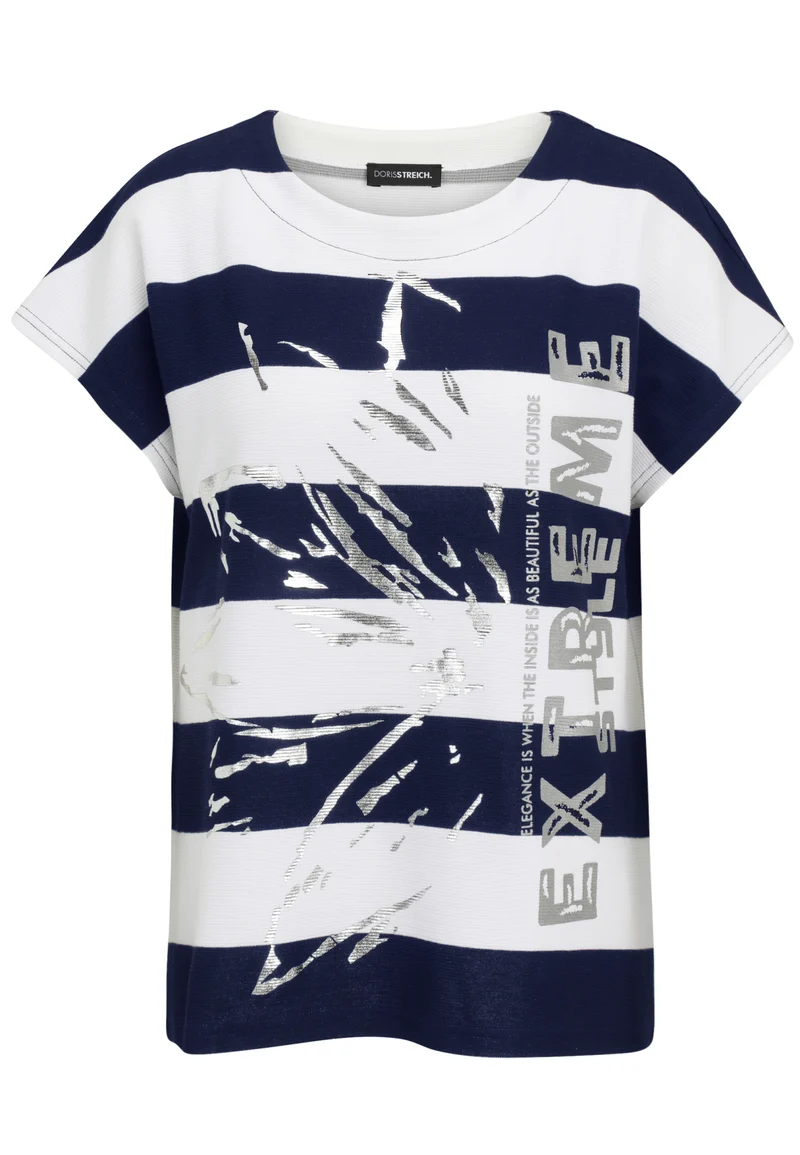 Shirt-Pulli mit Streifenmuster