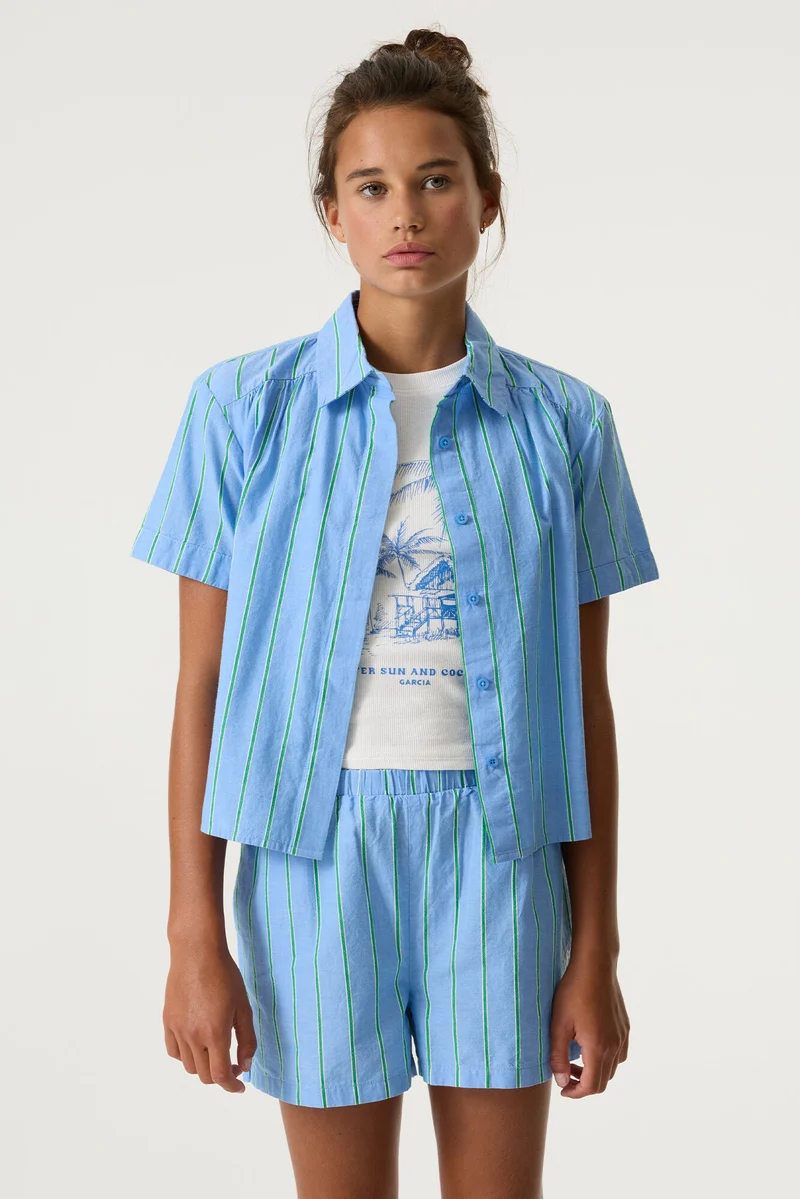 Mädchen Gestreifte Bluse