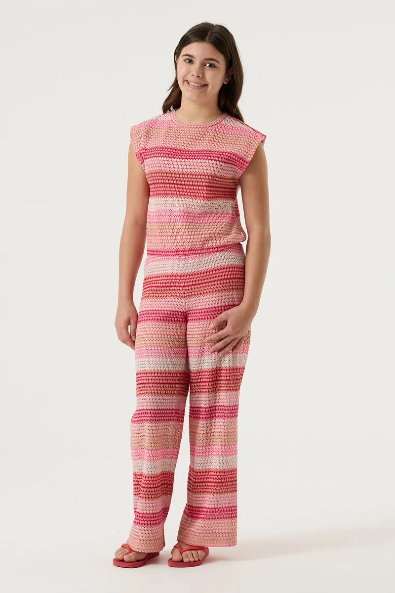 Jacquard-Hose mit Streifenmuster