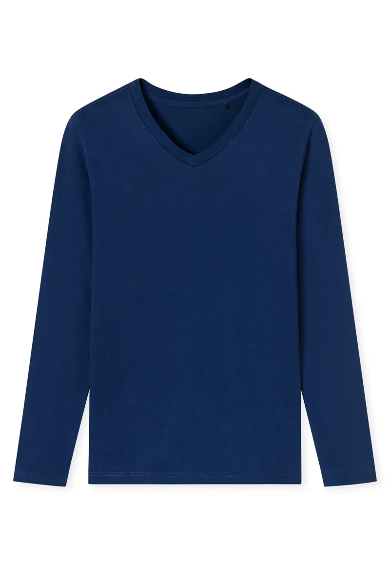 Langarmshirt mit V-Ausschnitt
