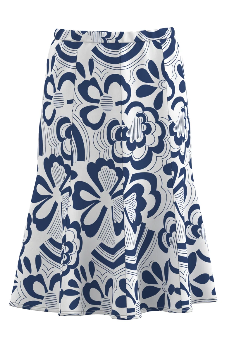 Midirock ELEMENTS mit floralem Print