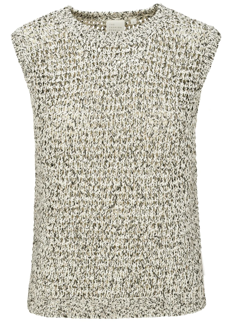 Bicolor Strickpullunder