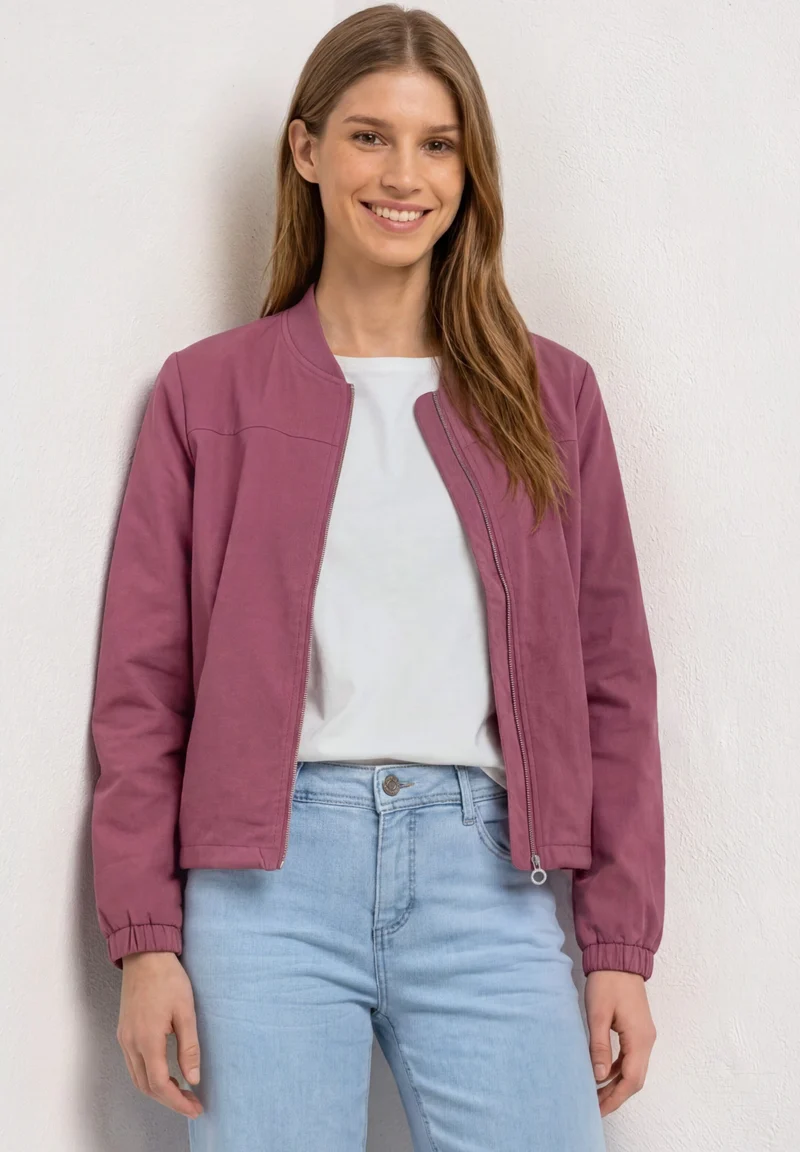 Blousonjacke mit Zipper