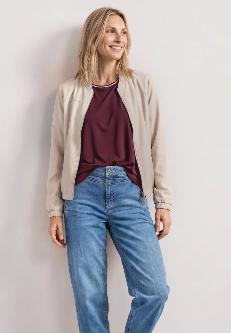 Blousonjacke mit Zipper
