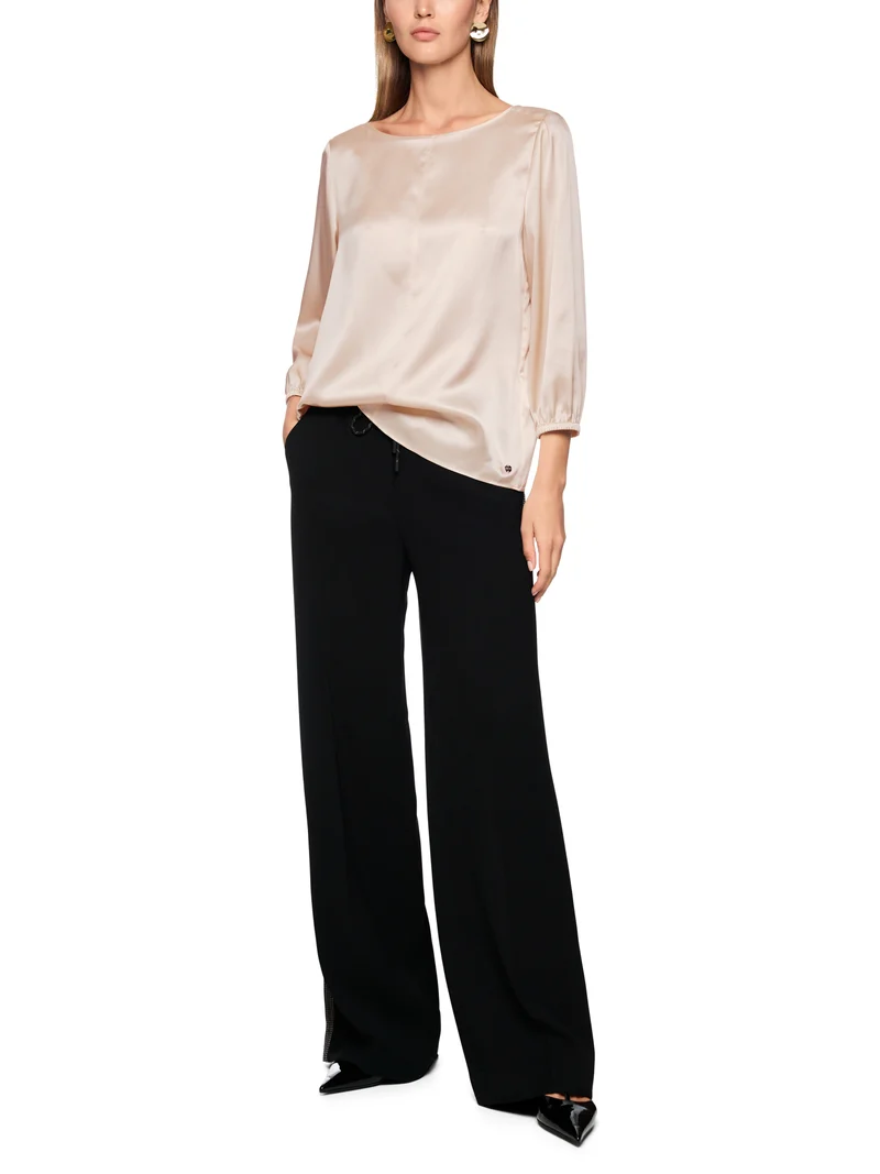 Seidenbluse in A-Linie