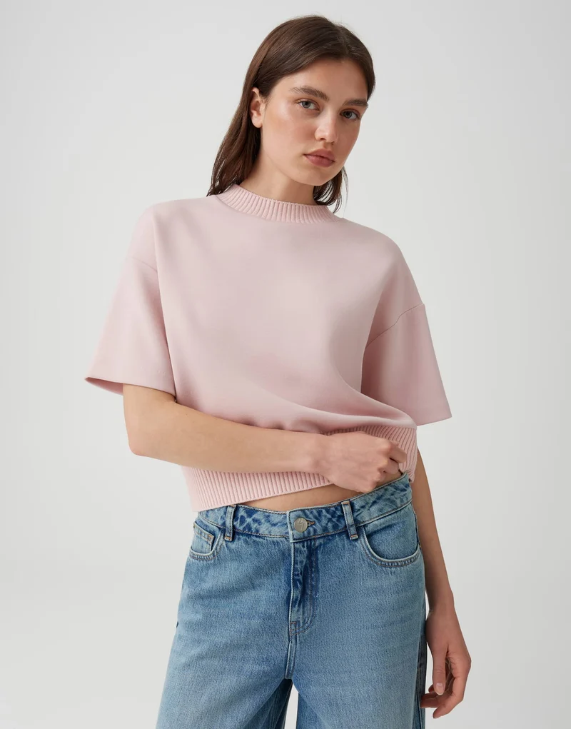 GALITA Sweatshirt mit Strickbündchen