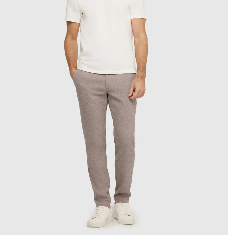 Lennox Sport Chino-Leinen-Hose