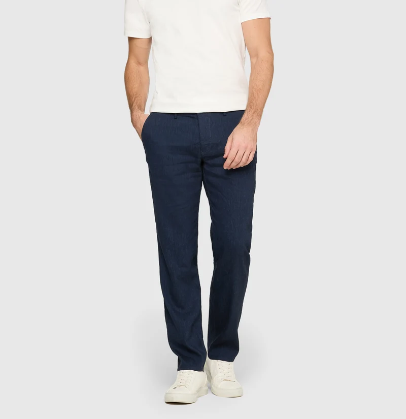 Lennox Sport Chino-Leinen-Hose