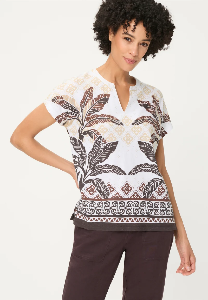 Shirt mit Panneaux-Print