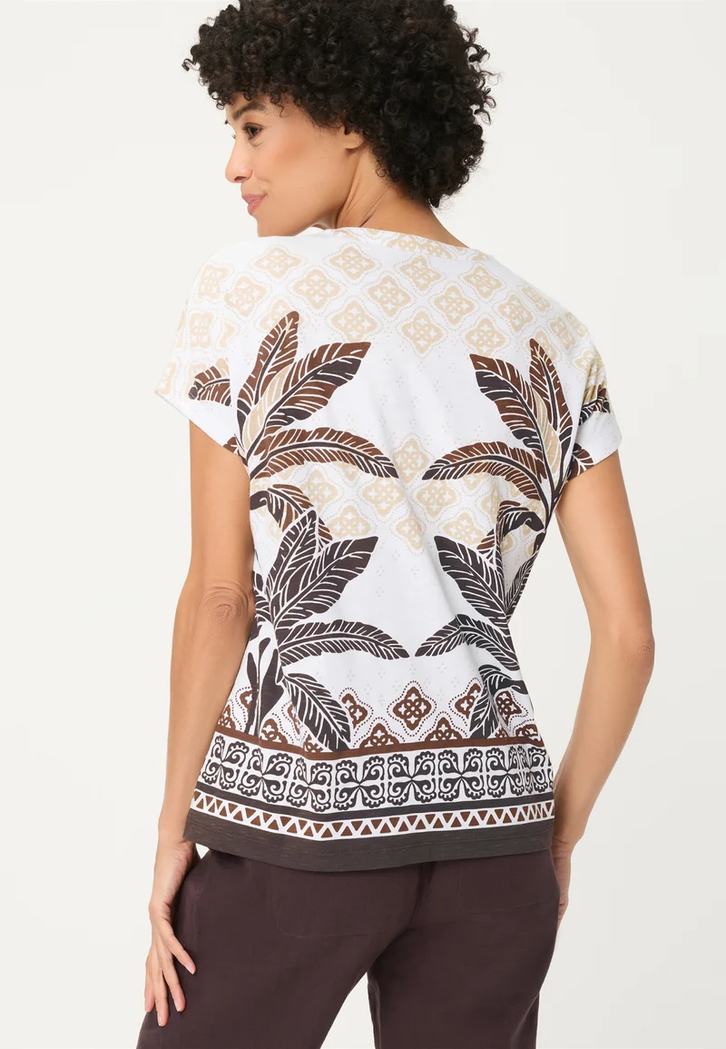 Shirt mit Panneaux-Print