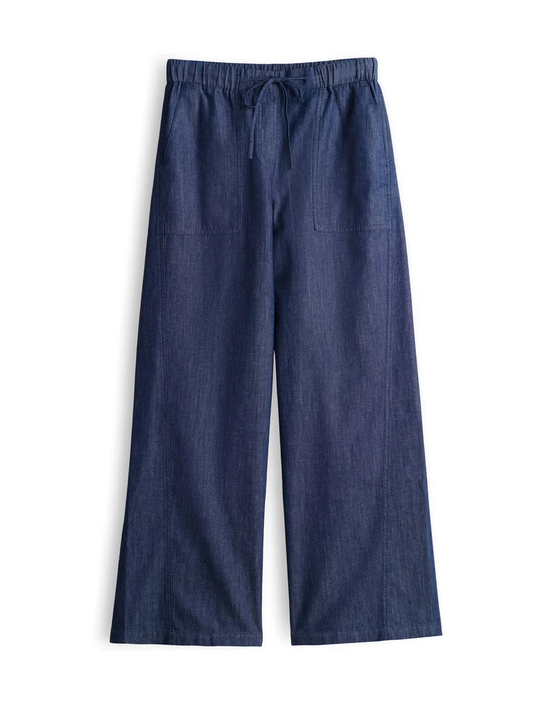 MELANE LINE Wide Leg Hose in Denim Optik