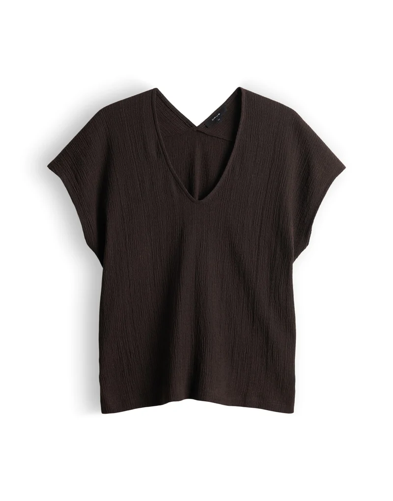 SIRUKUS Boxy Fit Shirt in Feinstrickoptik