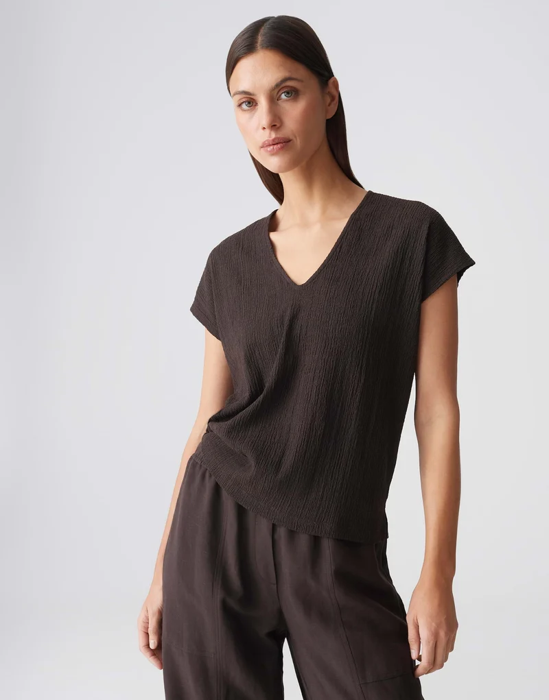 SIRUKUS Boxy Fit Shirt in Feinstrickoptik