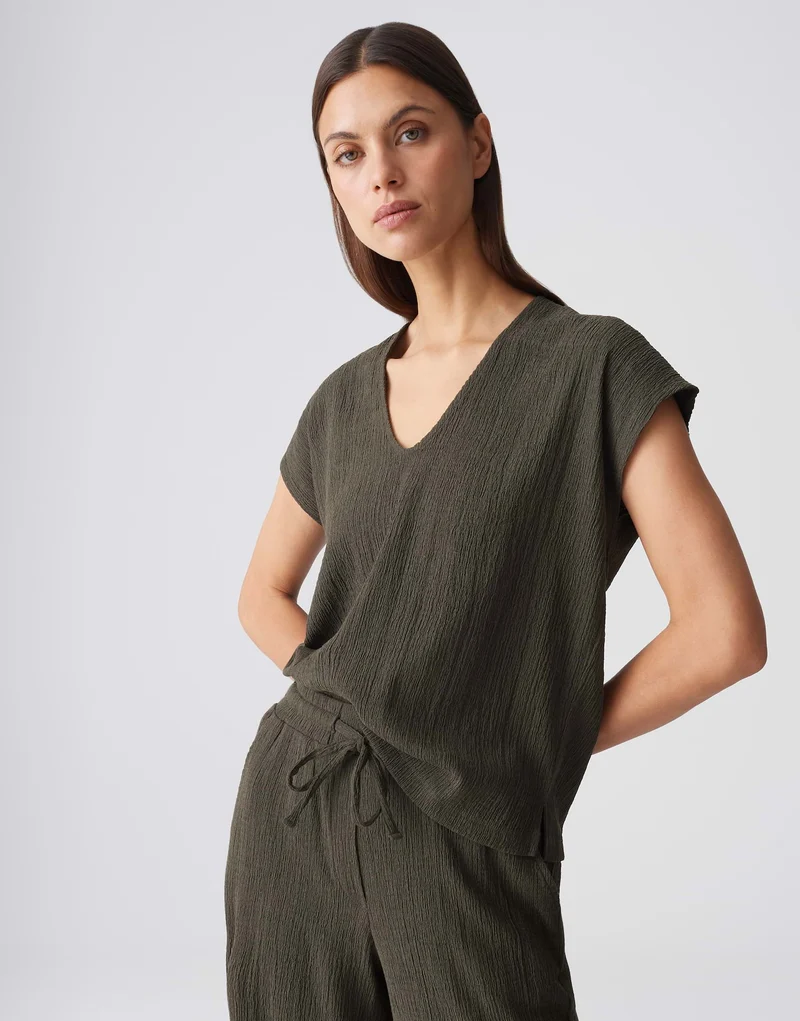 SIRUKUS Boxy Fit Shirt in Feinstrickoptik
