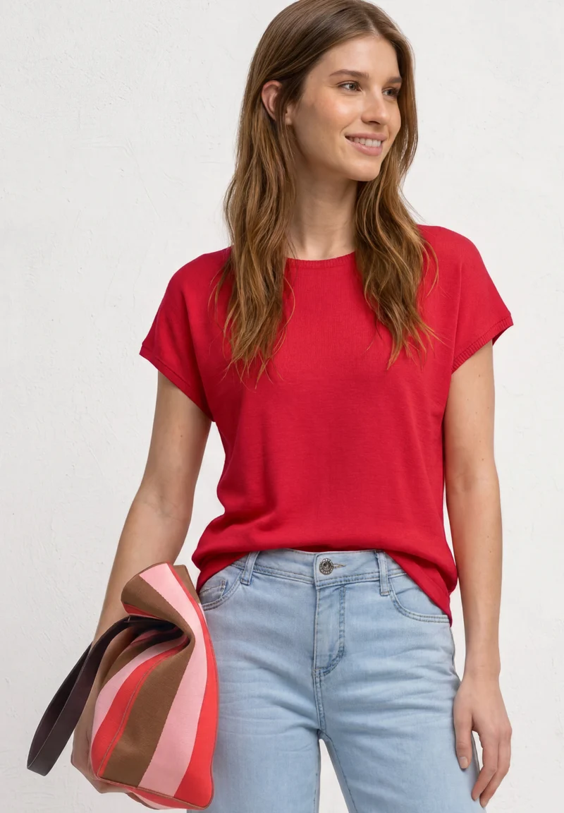 Dropped Shoulder Jersey-Shirt
