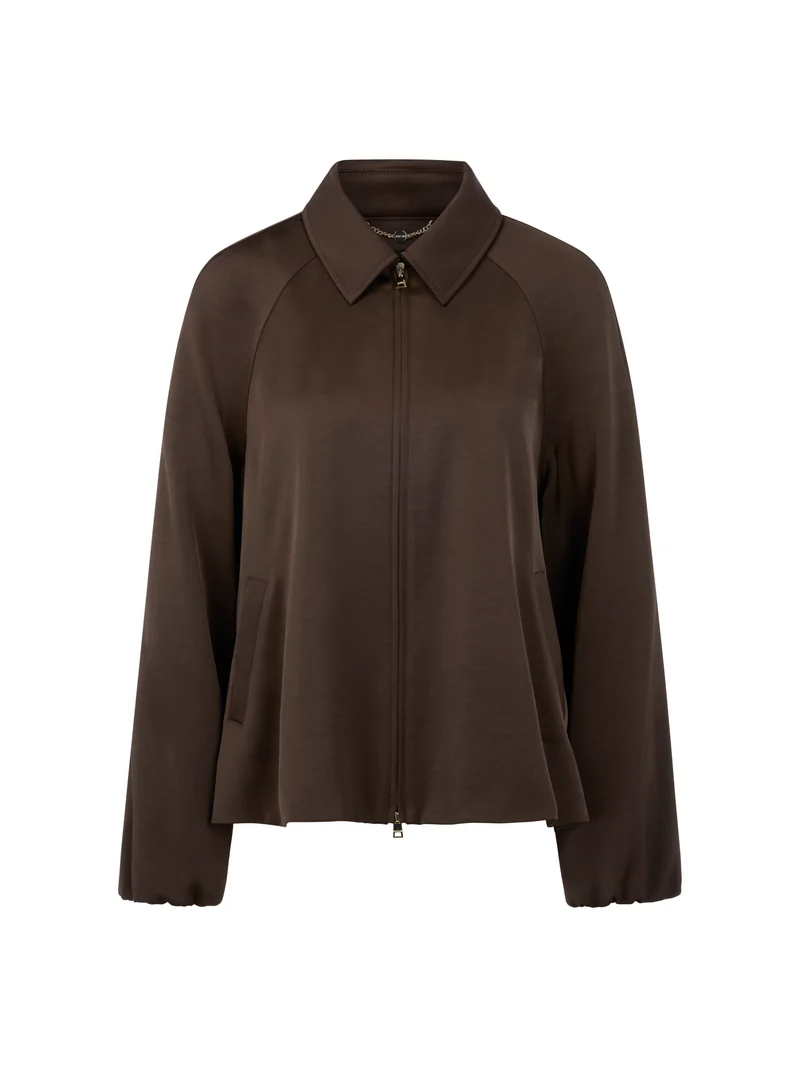 Glanzjacke mit Raffungen