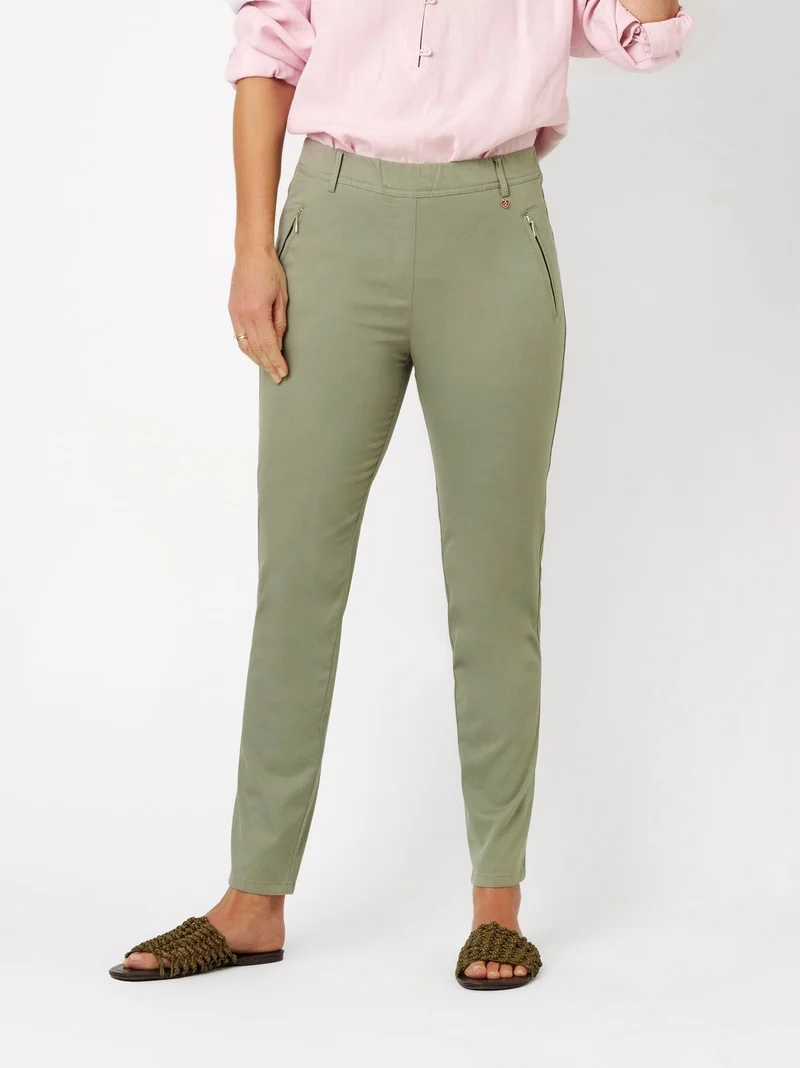 Slim-Fit-Hose "Alice Zip 7/8"