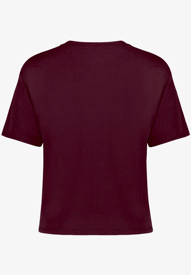 T-Shirt mit Brosche