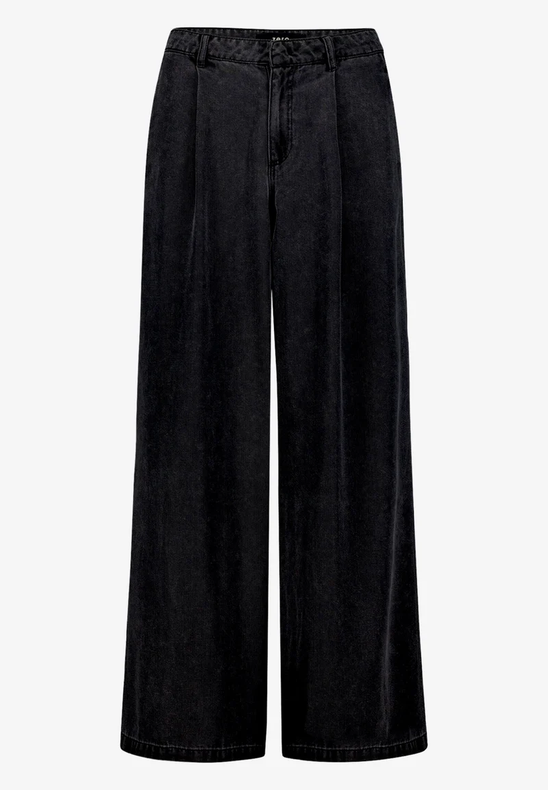 Wide Leg-Hose mit Bundfalten