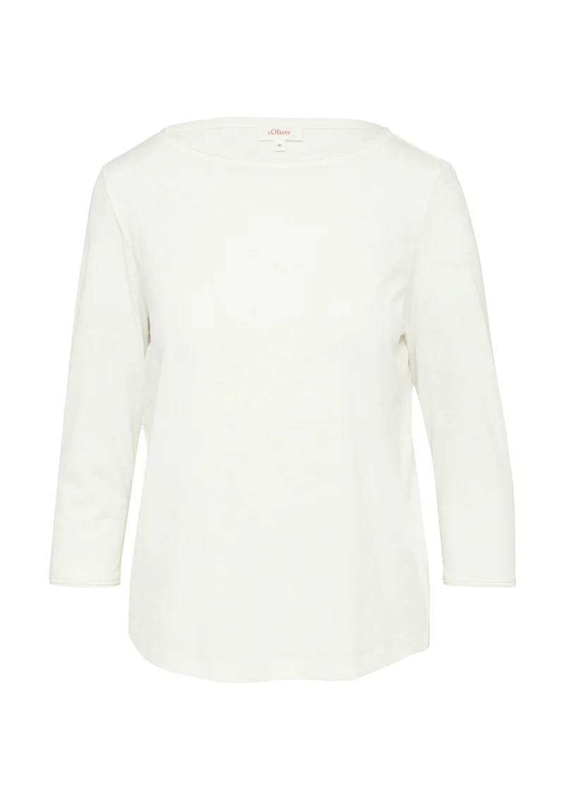 Jersey-Shirt mit 3/4-Ärmeln
