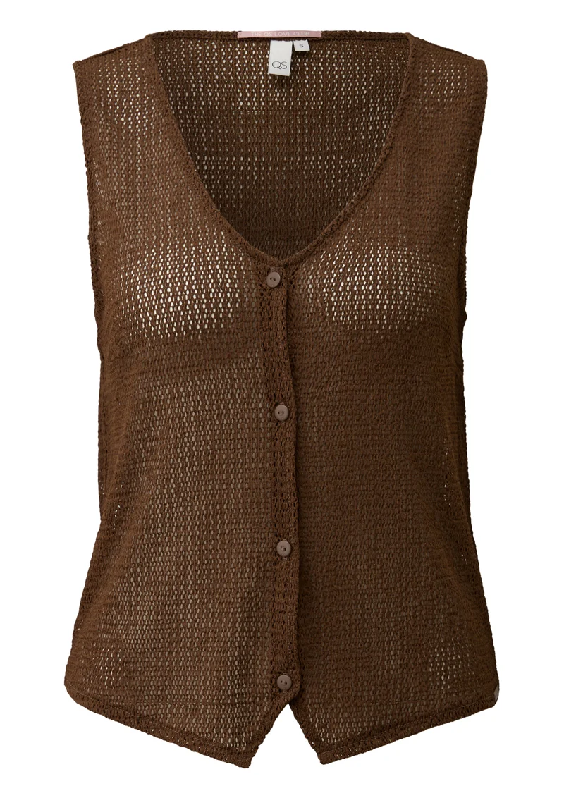 Transparente Shirt-Weste