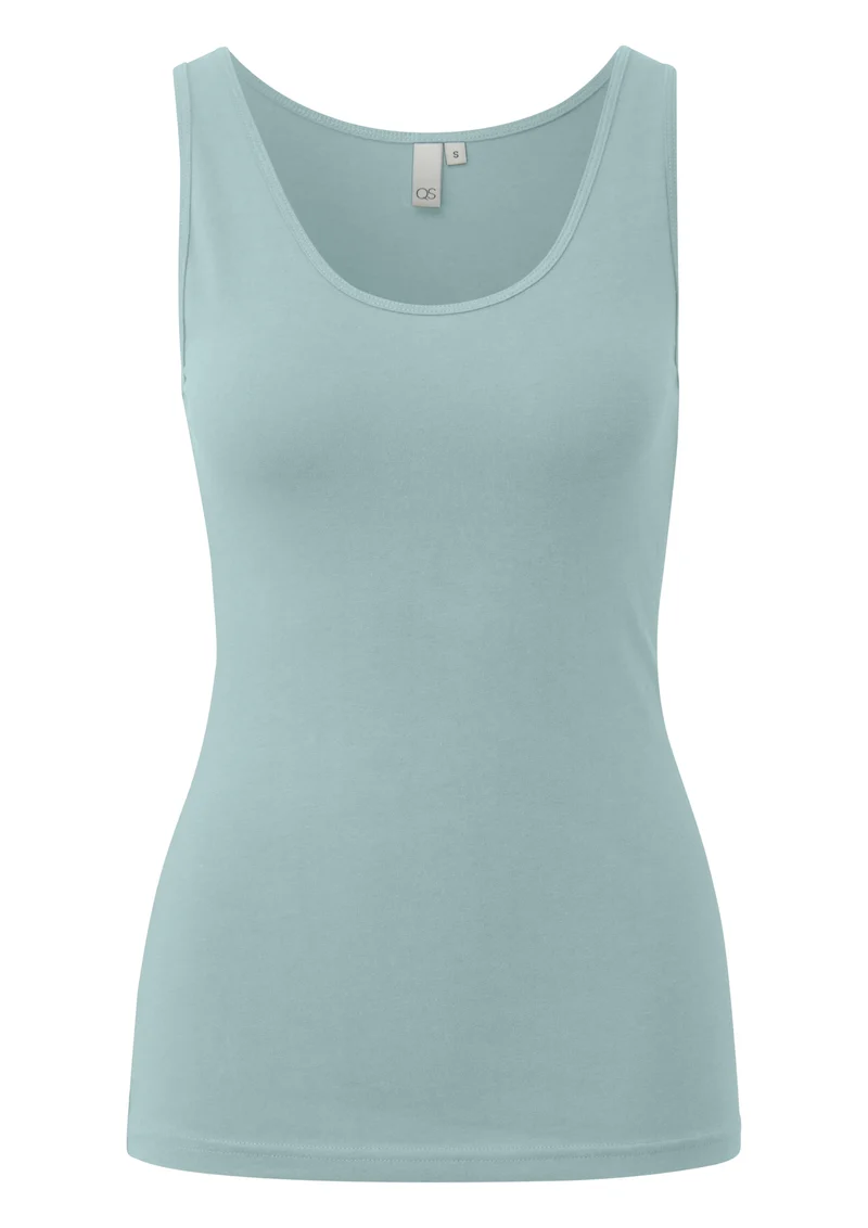 Ärmelloses Tanktop aus Baumwolljersey
