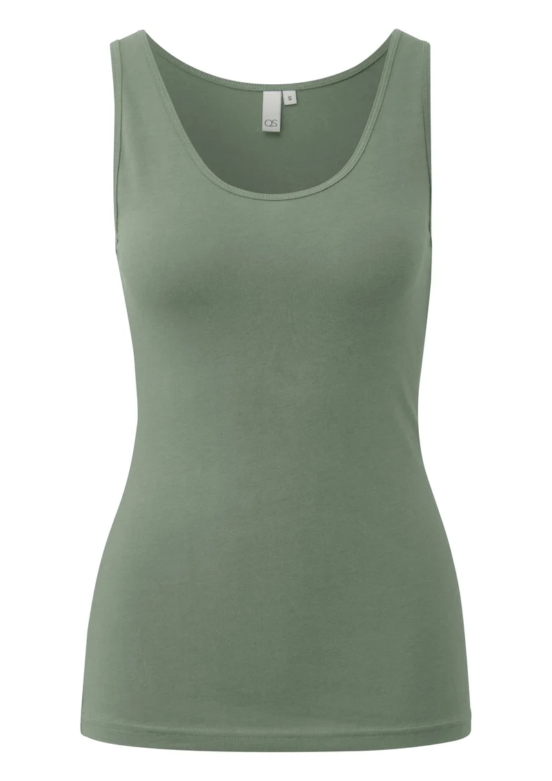 Ärmelloses Tanktop aus Baumwolljersey