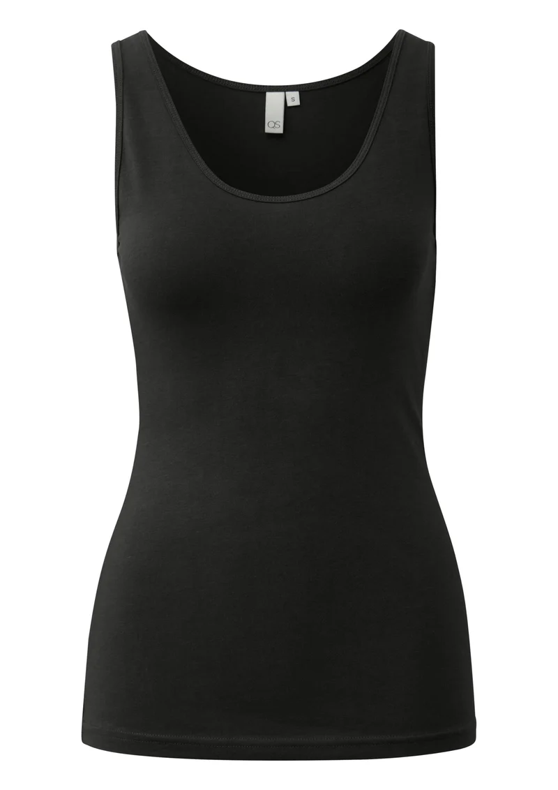 Ärmelloses Tanktop aus Baumwolljersey