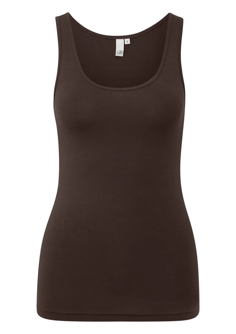 Ärmelloses Tanktop aus Baumwolljersey