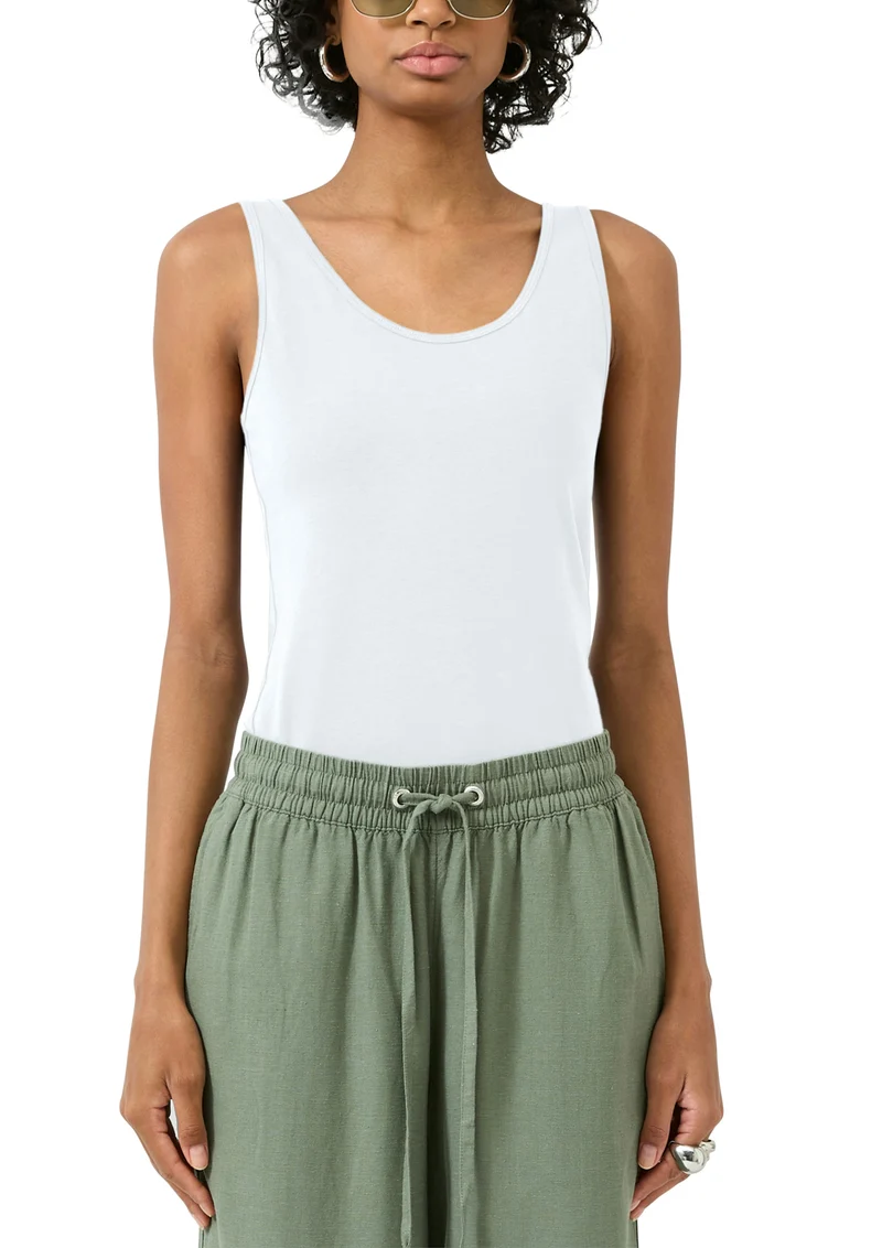 Ärmelloses Tanktop aus Baumwolljersey