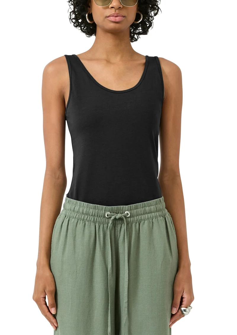 Ärmelloses Tanktop aus Baumwolljersey