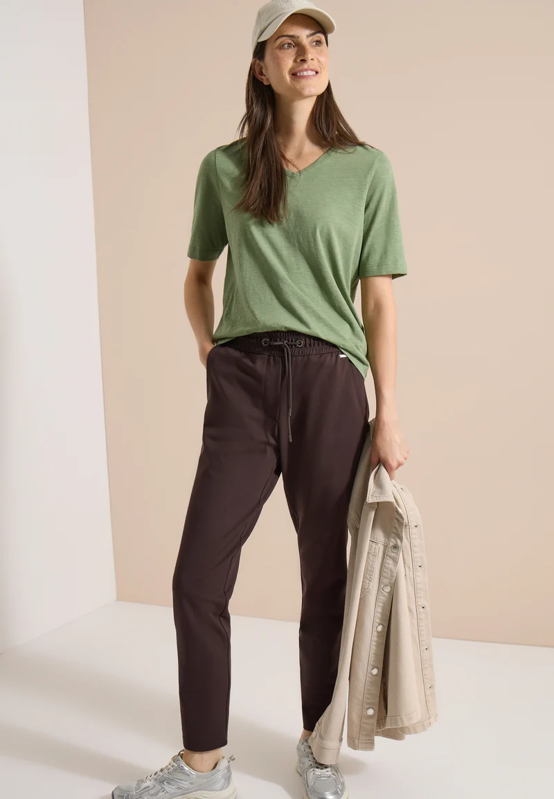 Mid Waist Slim Leg Hose
