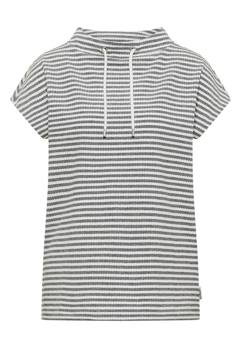 Strukturshirt mit Streifenmuster