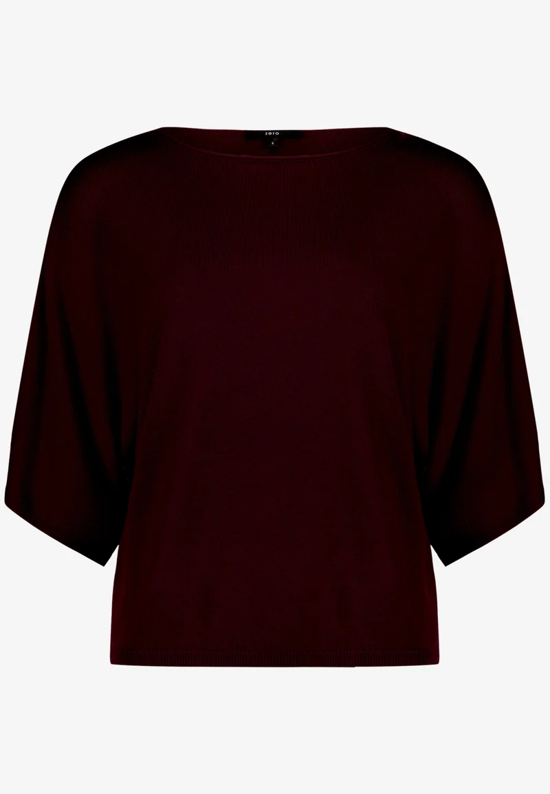 Strickpullover mit Fledermausärmeln