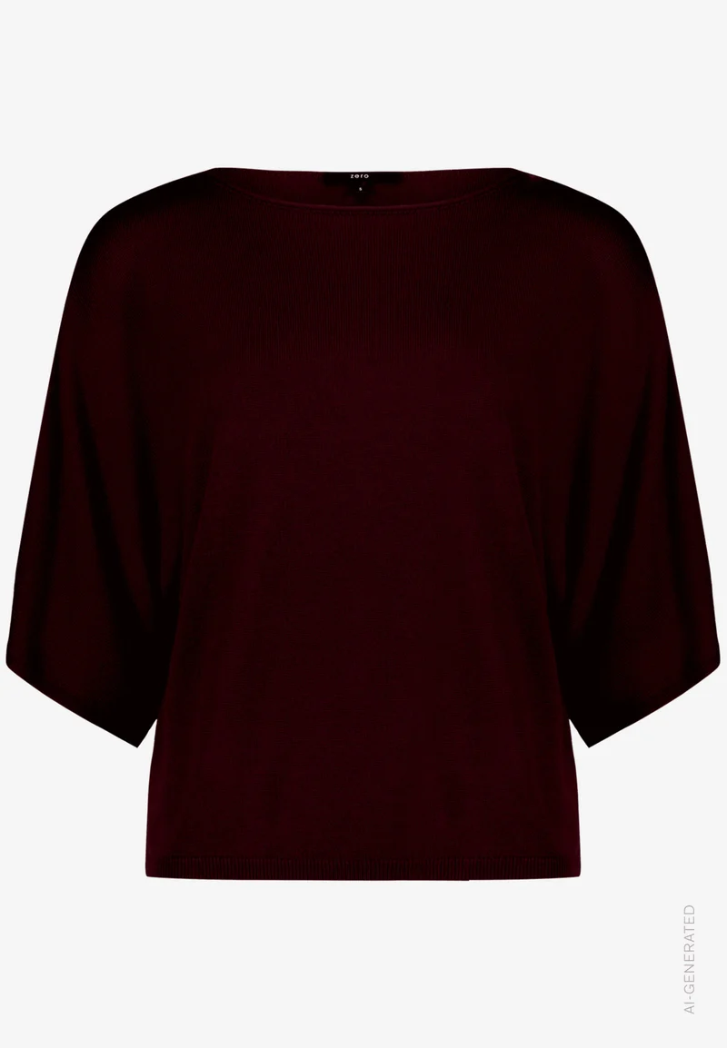 Strickpullover mit Fledermausärmeln