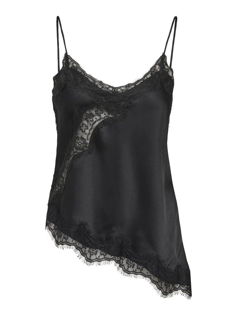 JDYFIFI S/L ASYM LACE SINGLET WVN NOOS