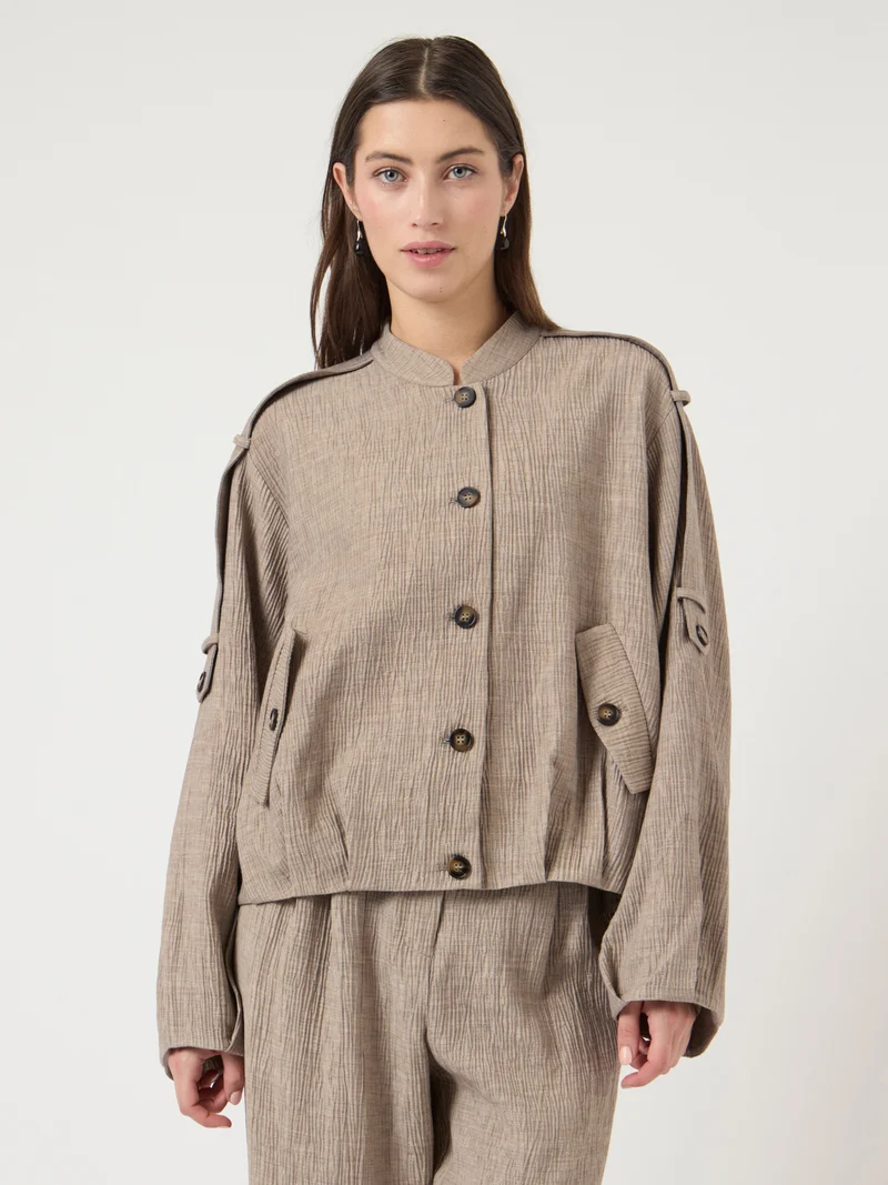 Jacke YASRINA mit Baseballkragen