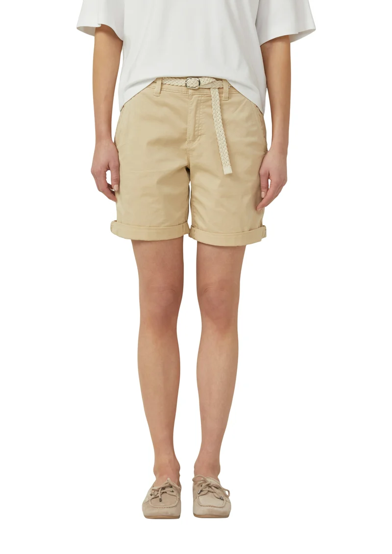 Bermuda-Shorts mit geflochtenem Gürtel