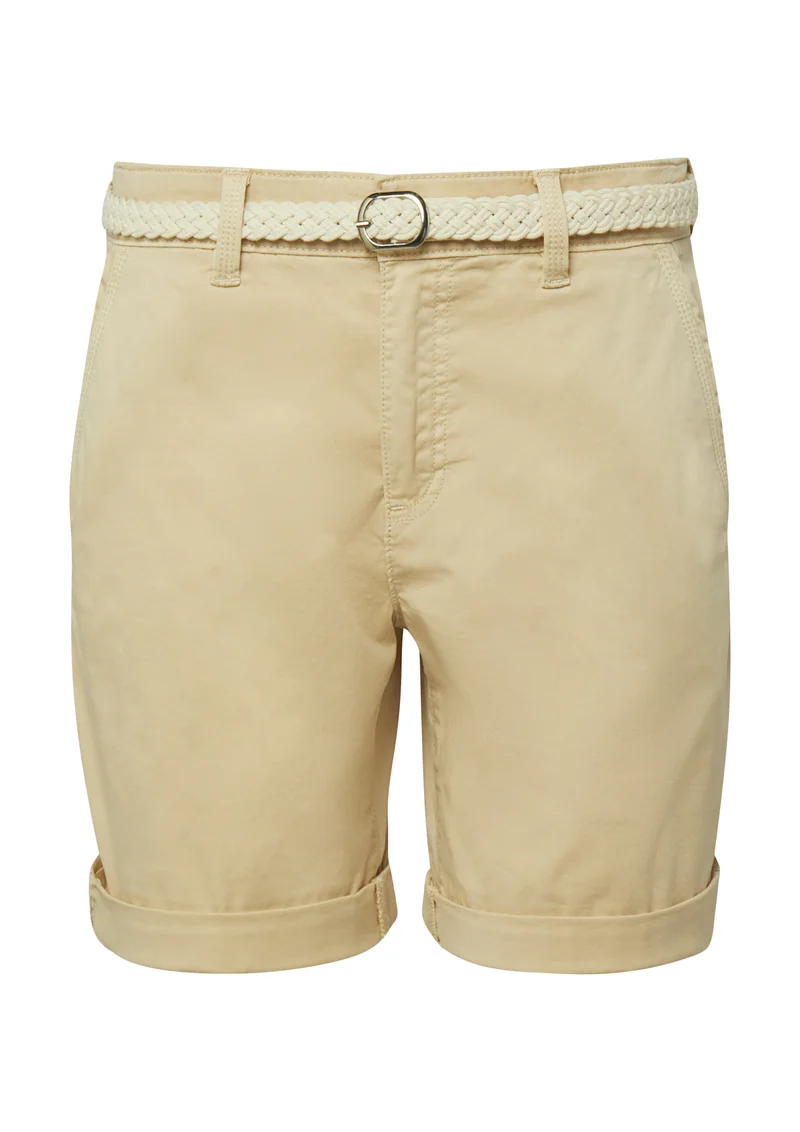 Bermuda-Shorts mit geflochtenem Gürtel