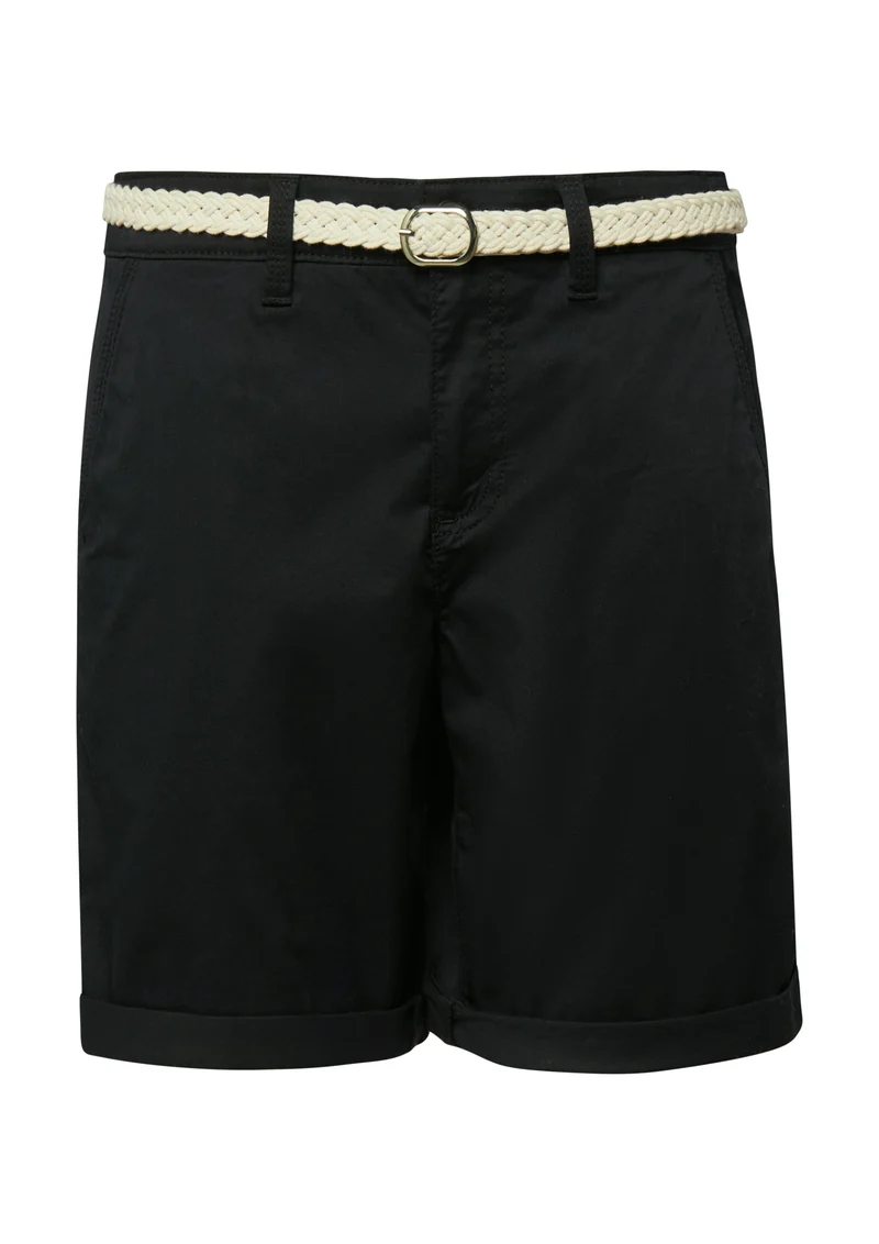 Bermuda-Shorts mit geflochtenem Gürtel