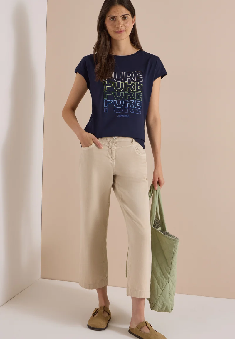 Jerseyshirt mit Statement-Frontprint