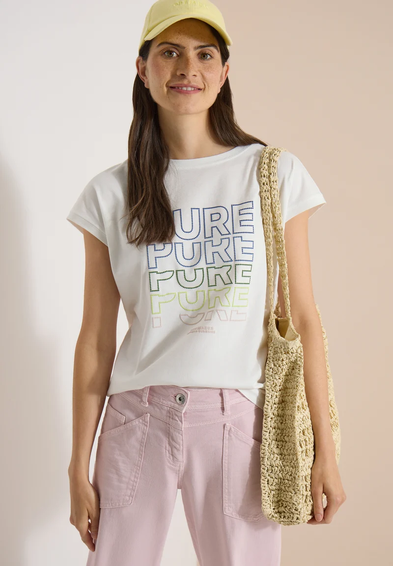 Jerseyshirt mit Statement-Frontprint