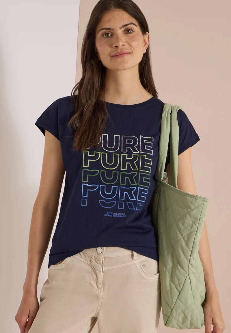 Jerseyshirt mit Statement-Frontprint