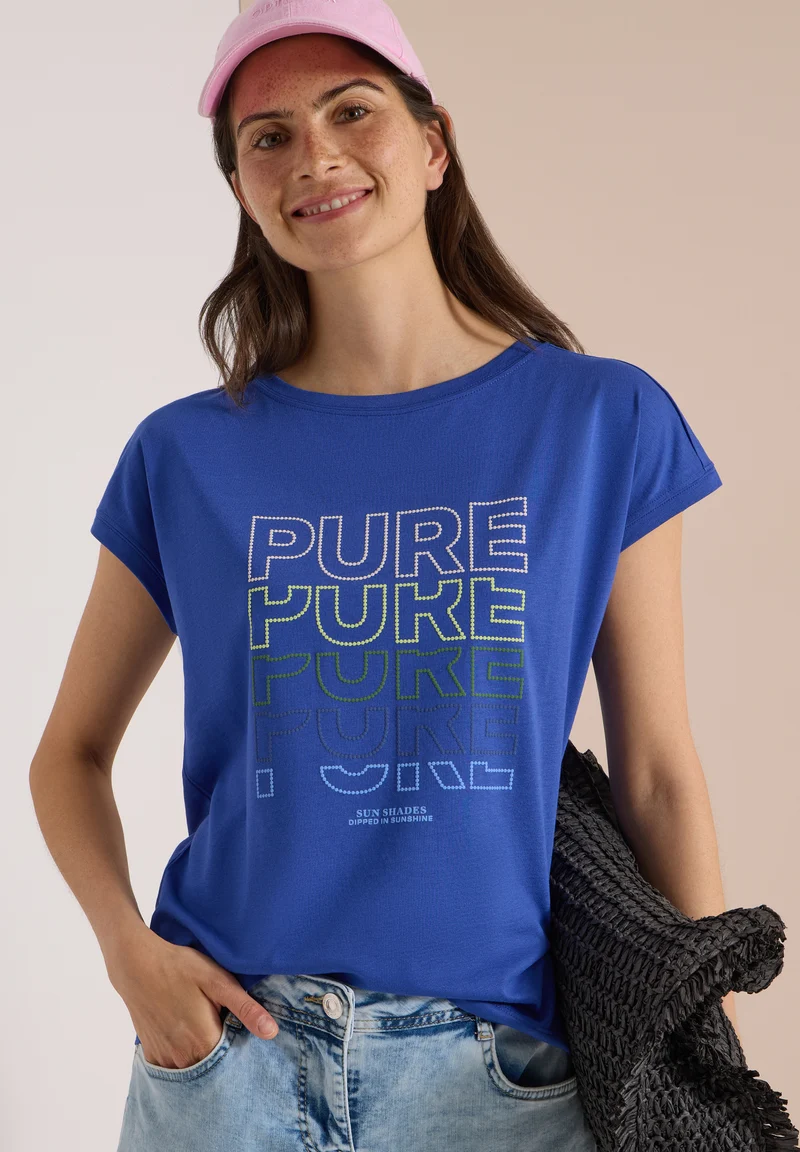 Jerseyshirt mit Statement-Frontprint