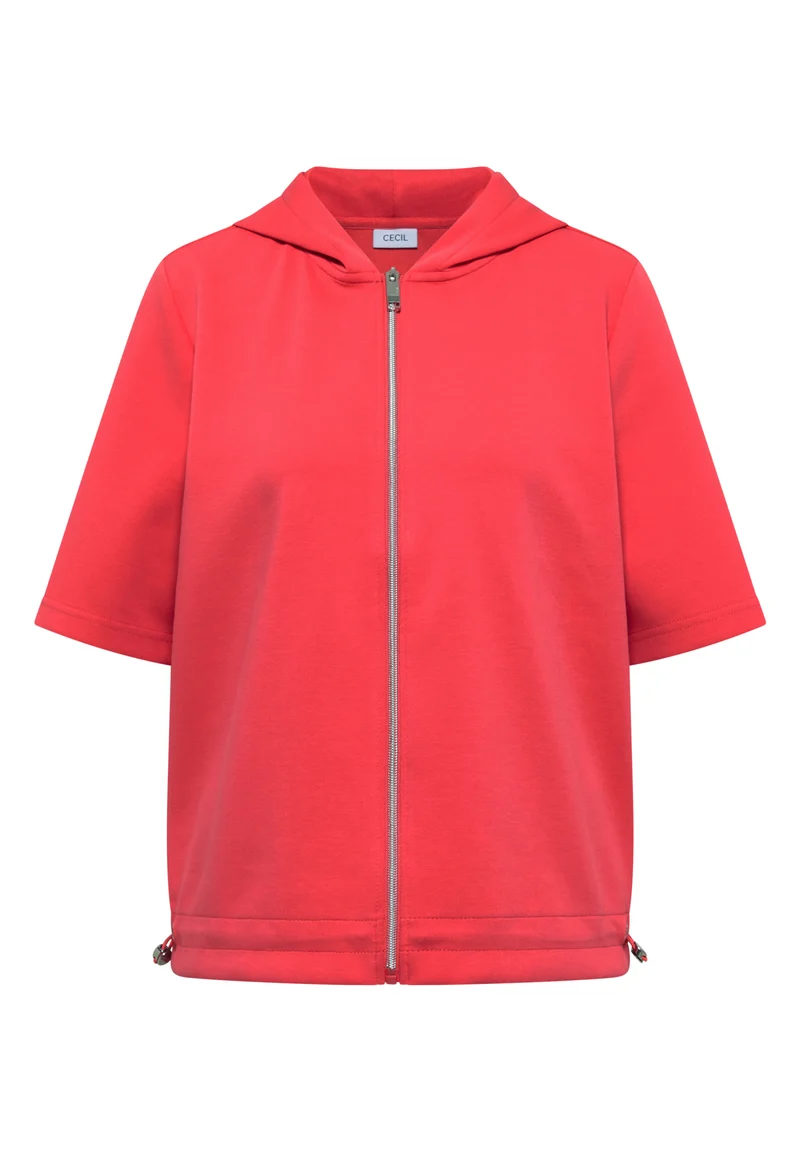 Leichte Kapuzen-Sweatjacke