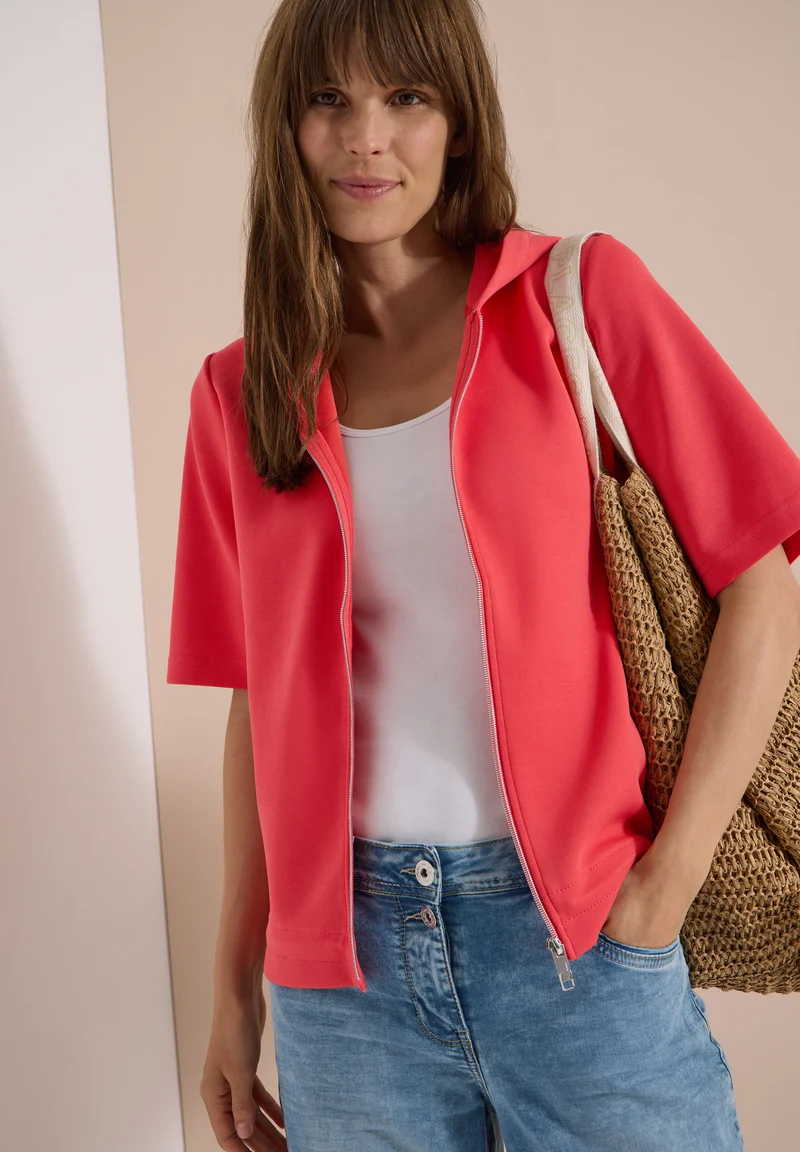 Leichte Kapuzen-Sweatjacke