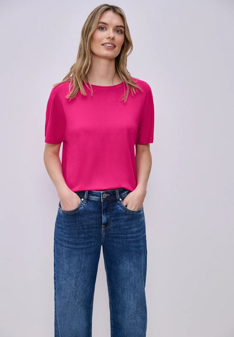 Basic T-Shirt mit Dropped Shoulders